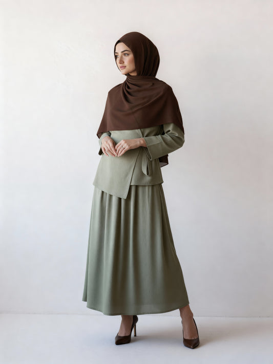 Wrap Style Skirt Set