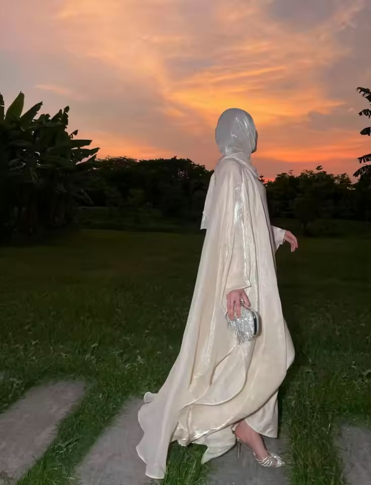 Love in Bloom – 3 Piece Luxury Abaya Set