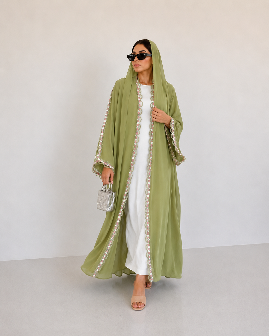 Rosevine Lace Abaya