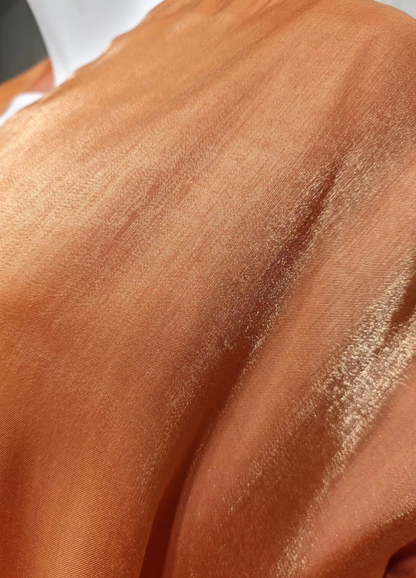 Rust Aura -  Shimmer Satin Silk