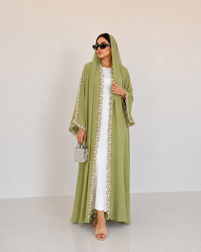 Rosevine Lace Abaya