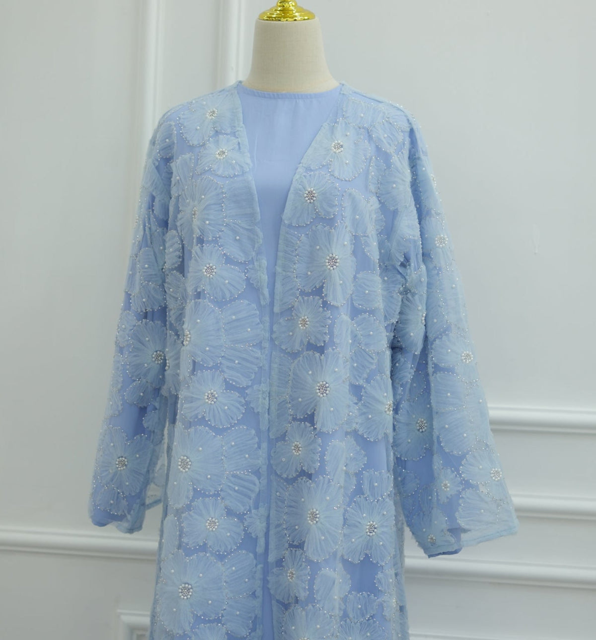 Luxury Cutdana Abaya Set with Inner & Hijab