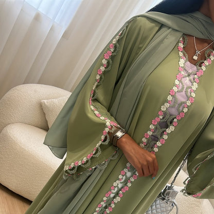 Rosevine Lace Abaya