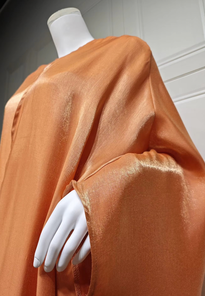 Rust Aura -  Shimmer Satin Silk