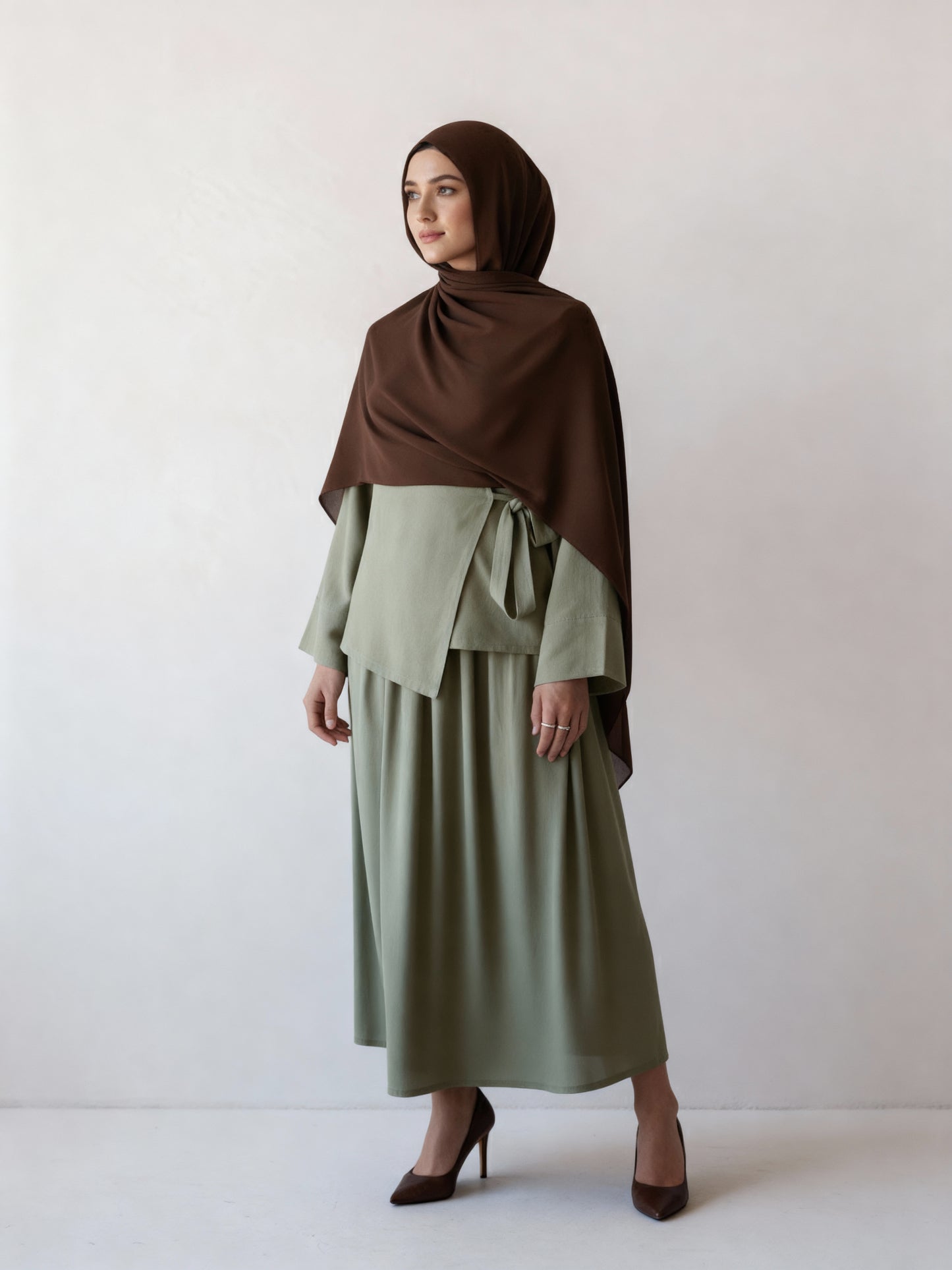 Wrap Style Skirt Set