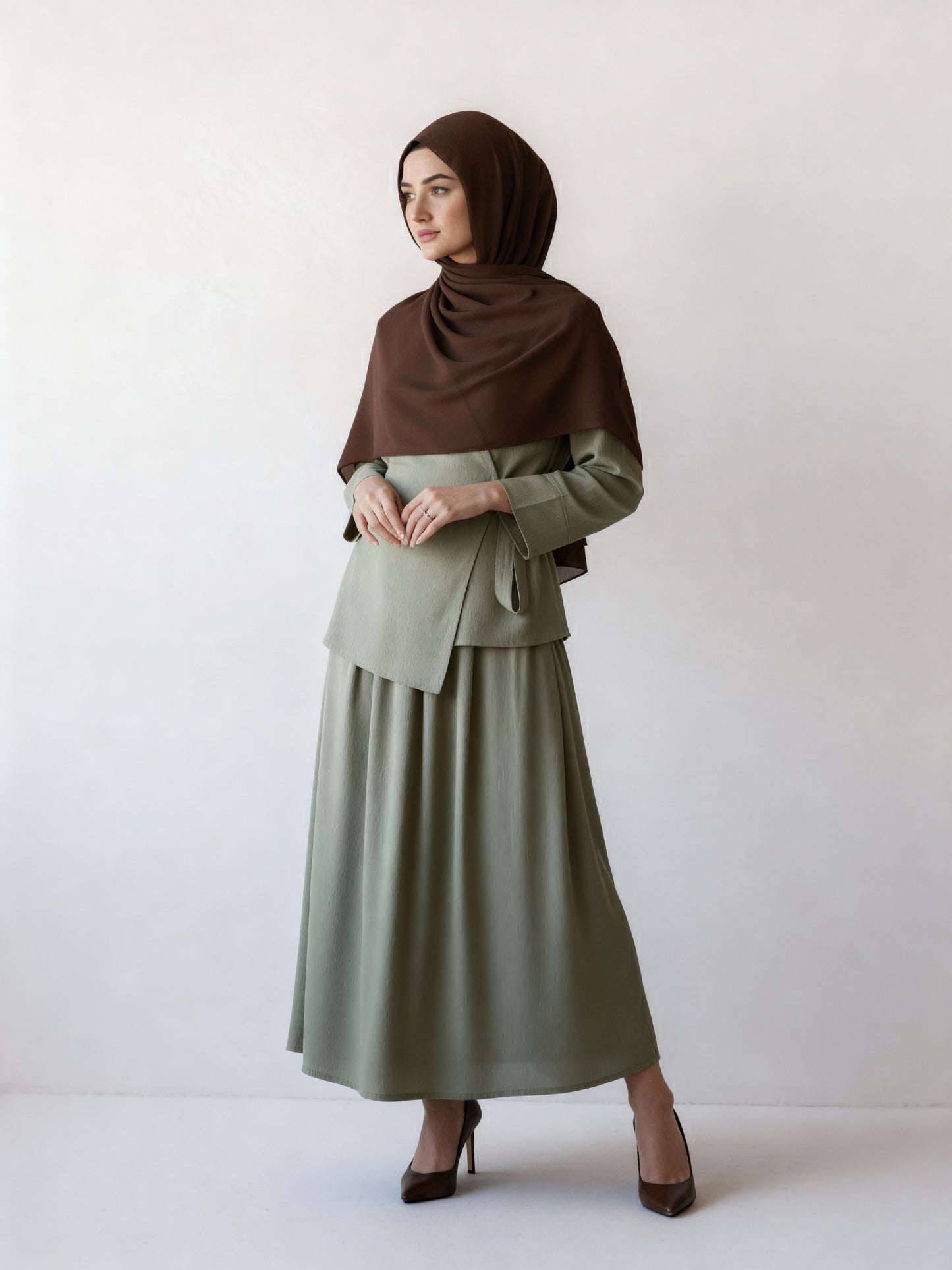 Wrap Style Skirt Set