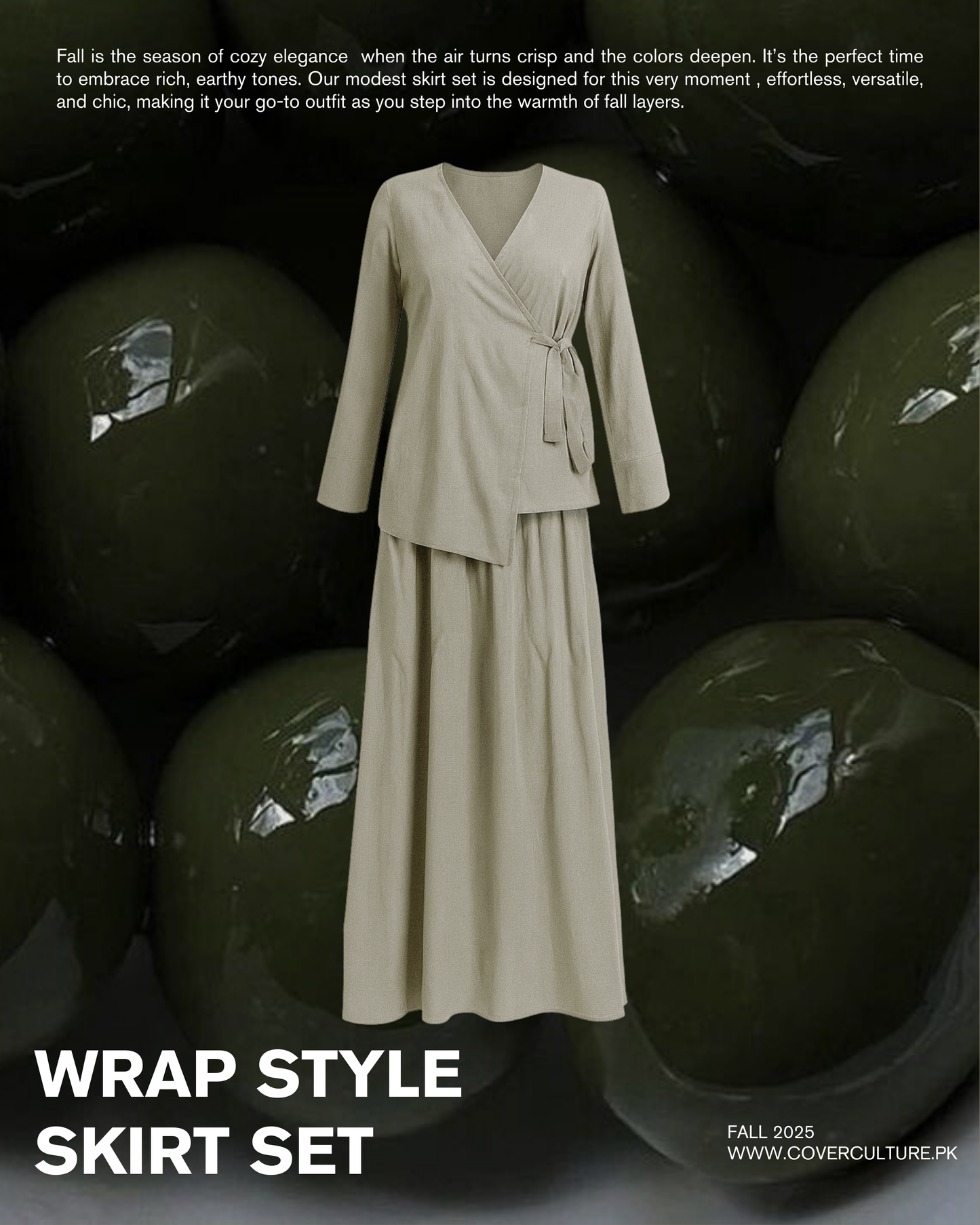 Wrap Style Skirt Set