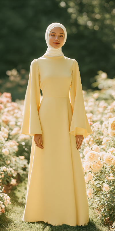 NOOR – Butter Yellow Long Dress