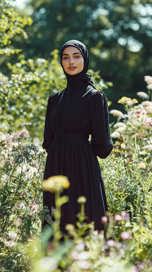 LINA – Black Long Dress