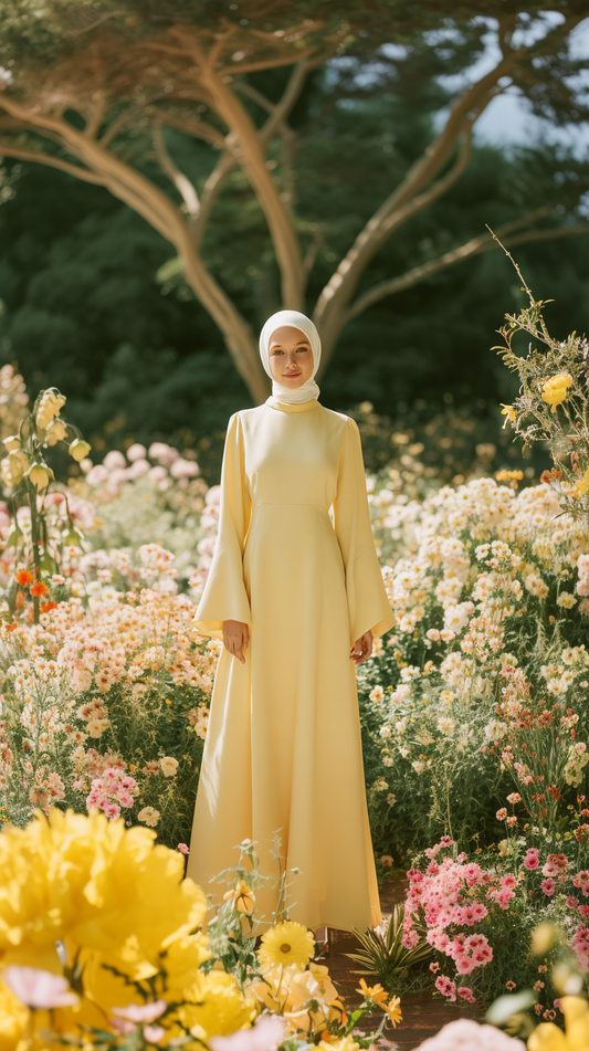 NOOR – Butter Yellow Long Dress