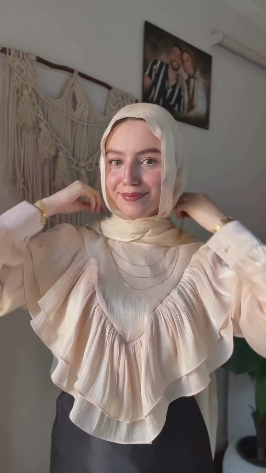 Satin Silk Midi Skirt / Black