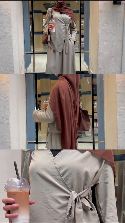 Wrap Style Skirt Set